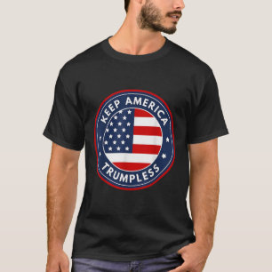T-shirt L'Amérique Trump Funny Anti Trump 2024 Pro Democr