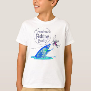 T-shirt L'ami de la pêche de la grand-maman badine le