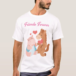 T-shirt l'ami pour toujours les jours de valentine