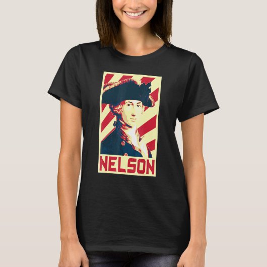 T-shirt L'amiral Horatio Nelson Propagande du drapeau brit (Devant)