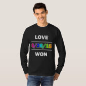 T-shirt L'amour a gagné (Devant entier)