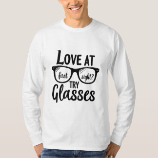 T-shirt L'amour à première vue ? Essayer les lunettes Funn