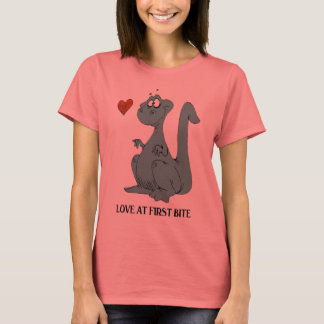 T-shirt L'Amour Au Premier Bite Dinosaur