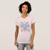 T-shirt L'amour au regard du gel (Devant entier)