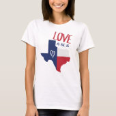 T-shirt L'Amour Aussi Grand Que Le Texas (Devant)