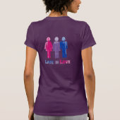 T-shirt L'amour bisexuel est amour affligé (Dos)