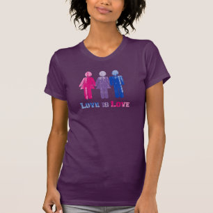 T-shirt L'amour bisexuel est amour affligé