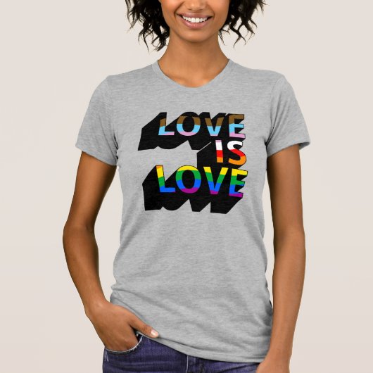 T-shirt L'amour c'est l'amour 3D (Devant)
