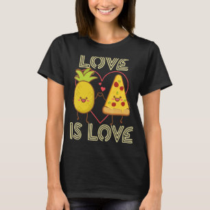 T-shirt L'Amour C'Est L'Amour Cute Fierté Pizza Pizza Pun 