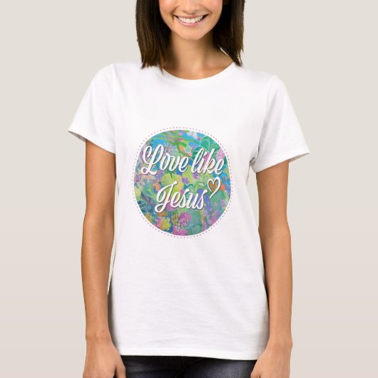 T-shirt L'amour comme Jésus (Devant)