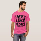T-shirt L'amour comme Jésus (Devant entier)