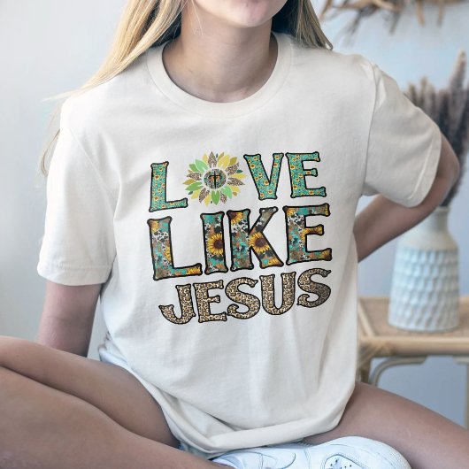 T-shirt L'Amour Comme Jésus Chemise, Western Christian