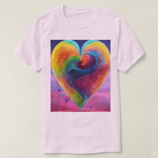 T-shirt L'Amour dans chaque strophe : son & ses coeurs (Design devant)