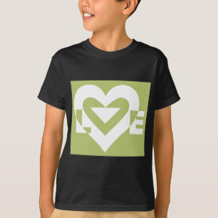 T-shirt L'amour dans Sage Green