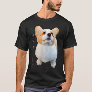 T-shirt L'amour de Corgi est Maman Papa Chien Enfant Femme