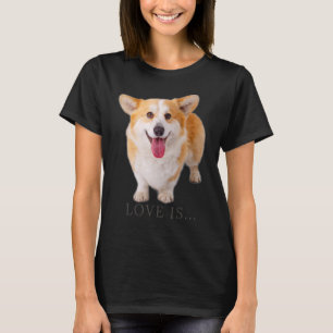 T-shirt L'amour de Corgi est Maman Papa Chien Enfant Femme