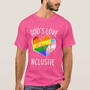 T-shirt L'amour de Dieu est un Gay pride totalement inclus