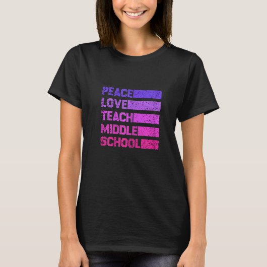 T-shirt L'amour de la paix pour les femmes enseigne le vin (Devant)