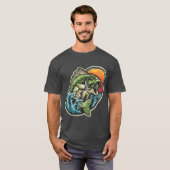 T-shirt L'amour de la pêche (Devant entier)