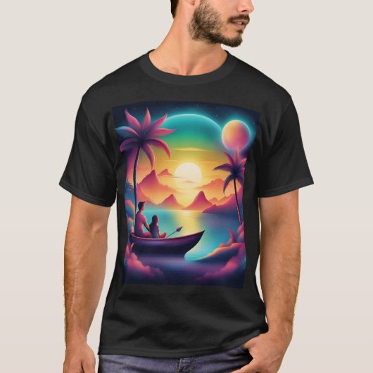 T-shirt L'amour de l'heure d'or (Devant)