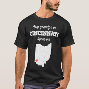 T-shirt L'amour de mon grand-père à Cincinnati OH M'aime L