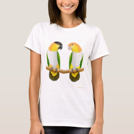 T-shirt L'amour de perroquet de caïque a adapté le bébé - (Devant)