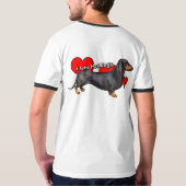 T-shirt L'Amour des Chiens Chauds (Dos entier)