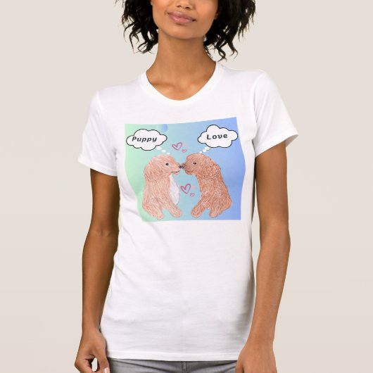 T-shirt L'amour des chiots (Devant)
