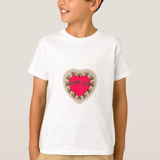 T-shirt L'amour des chiots (Devant)