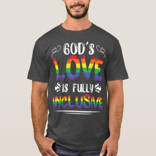 T-shirt L'Amour Des Dieux Est Entièrement Inclusif LGBT Et