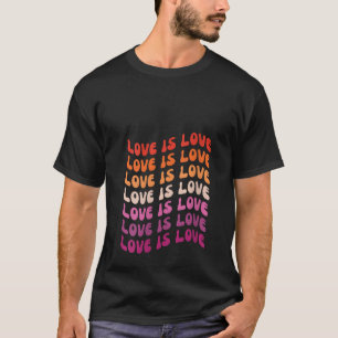 T-shirt L'amour des femmes est amour Lesbienne Pride drape