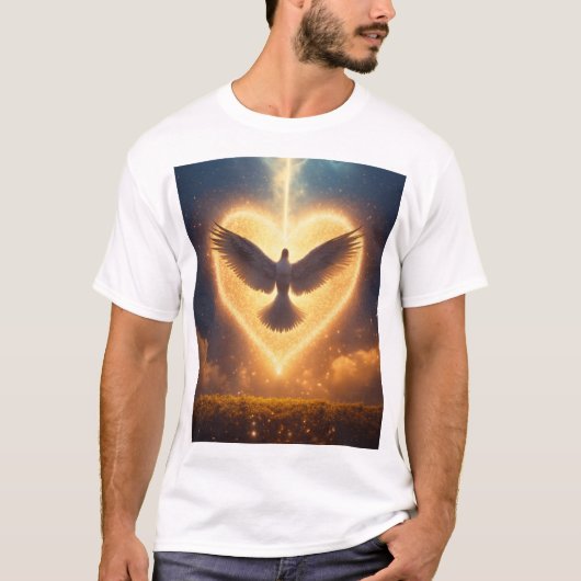T-shirt "L'Amour Divin : le rayonnement de l'Esprit Saint" (Devant)