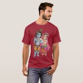 T-shirt L'amour divin : Radha Krishna (Devant entier)