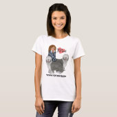 T-shirt L'amour d'OES d'abord lèchent (Devant entier)