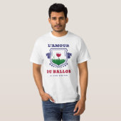 T-shirt L'AMOUR DU BALLON (vin)  (Devant entier)