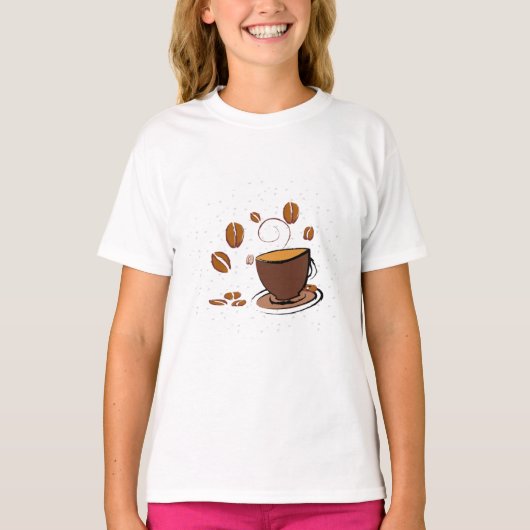 T-shirt L'amour du café (Devant)