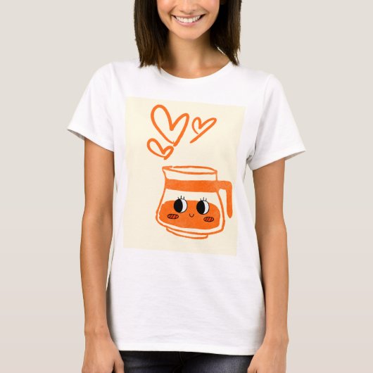 T-shirt L'amour du café (Devant)