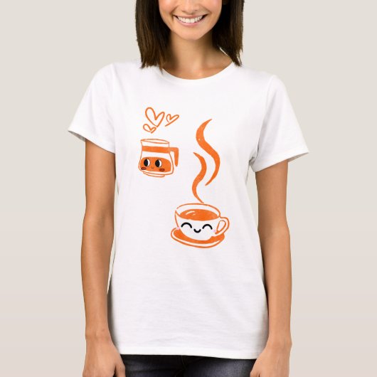T-shirt L'amour du café (Devant)