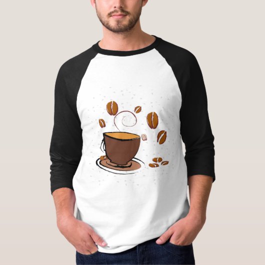 T-shirt L'amour du café (Devant)