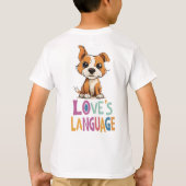 T-shirt L'amour du chiot : Cartoon mignon Design canin (Dos)