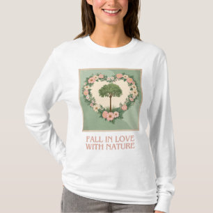 T-shirt L'amour du coeur de la nature