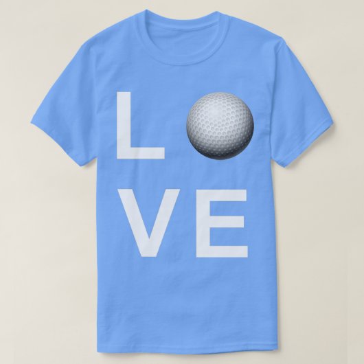 T-shirt L'amour du golf (Design devant)