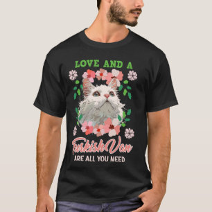 T-shirt L'AMOUR DU Propriétaire DE Chat ET UN VAN TURQUE S