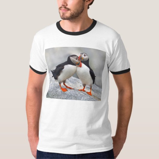 T-shirt L'Amour du Puffin de l'Atlantique (Devant)