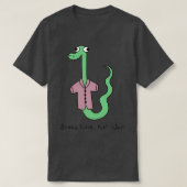 T-shirt L'amour du serpent pas la guerre (Design devant)