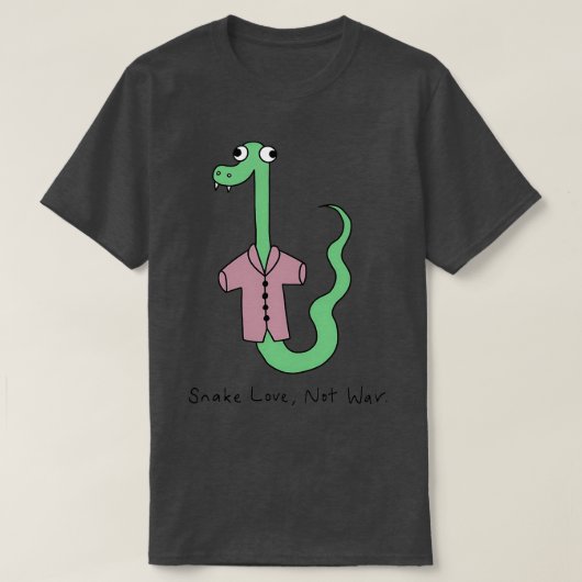 T-shirt L'amour du serpent pas la guerre  (Design devant)