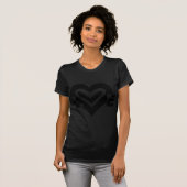 T-shirt L'amour en noir (Devant entier)