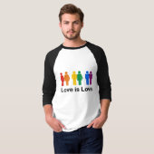 T-shirt L'amour est amour (Devant entier)