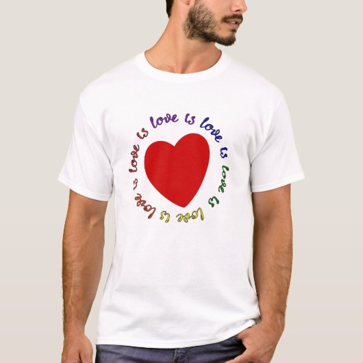 T-shirt l'amour est amour est amour… (Devant)