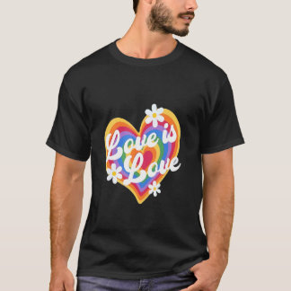 T-shirt L'Amour Est Amour Lgbt Coeur Lgbt Soutien Adulte E